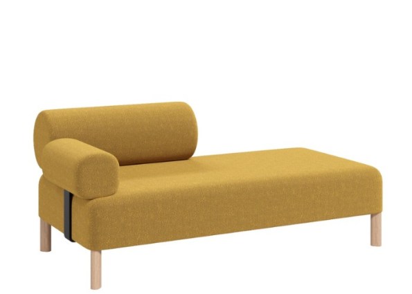 PEBBLE TWO SEAT-BACKREST-ARM-MUSTARD